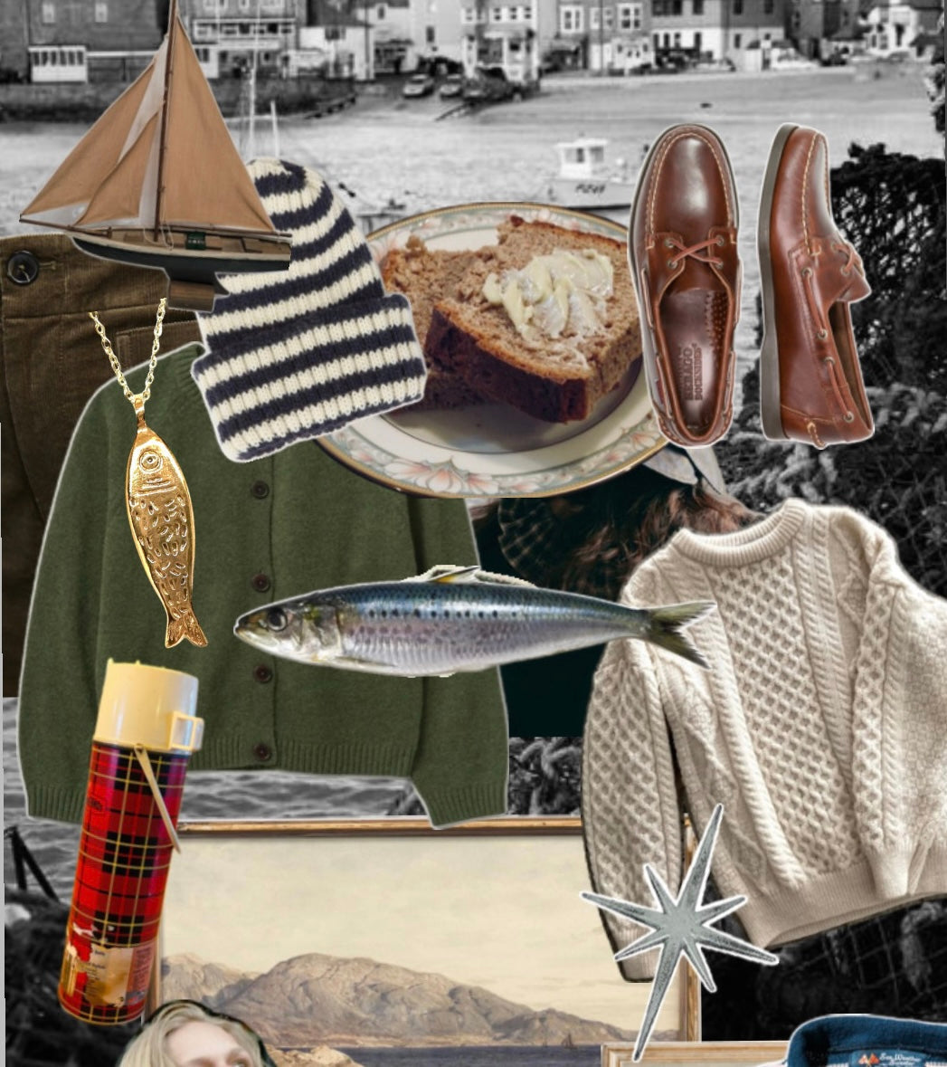 Fisherman Aesthetic: Řetízky s rybičkou, svetry a gumáky