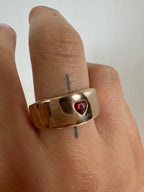 Red heart ring