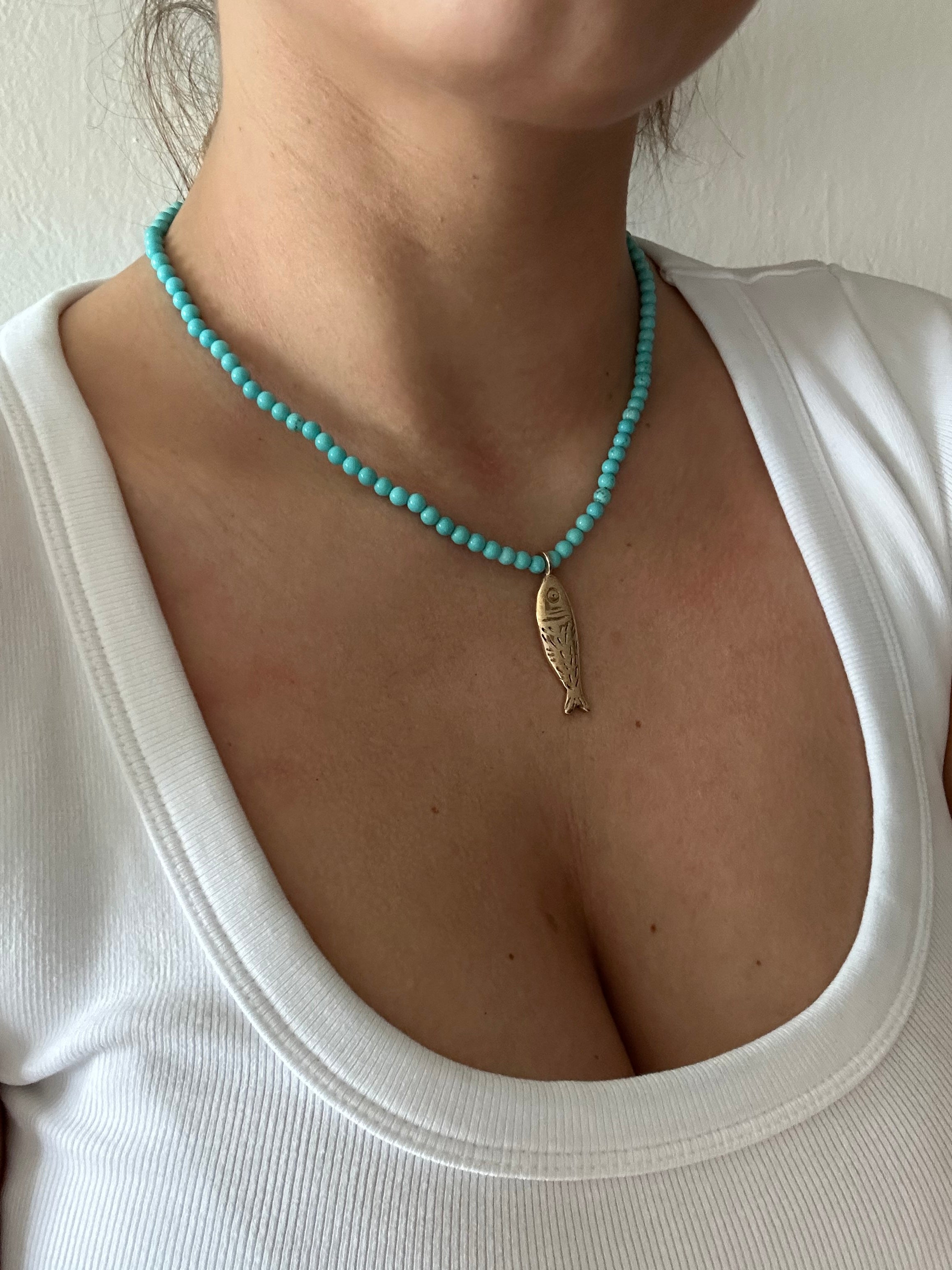 Sardine turquoise necklace