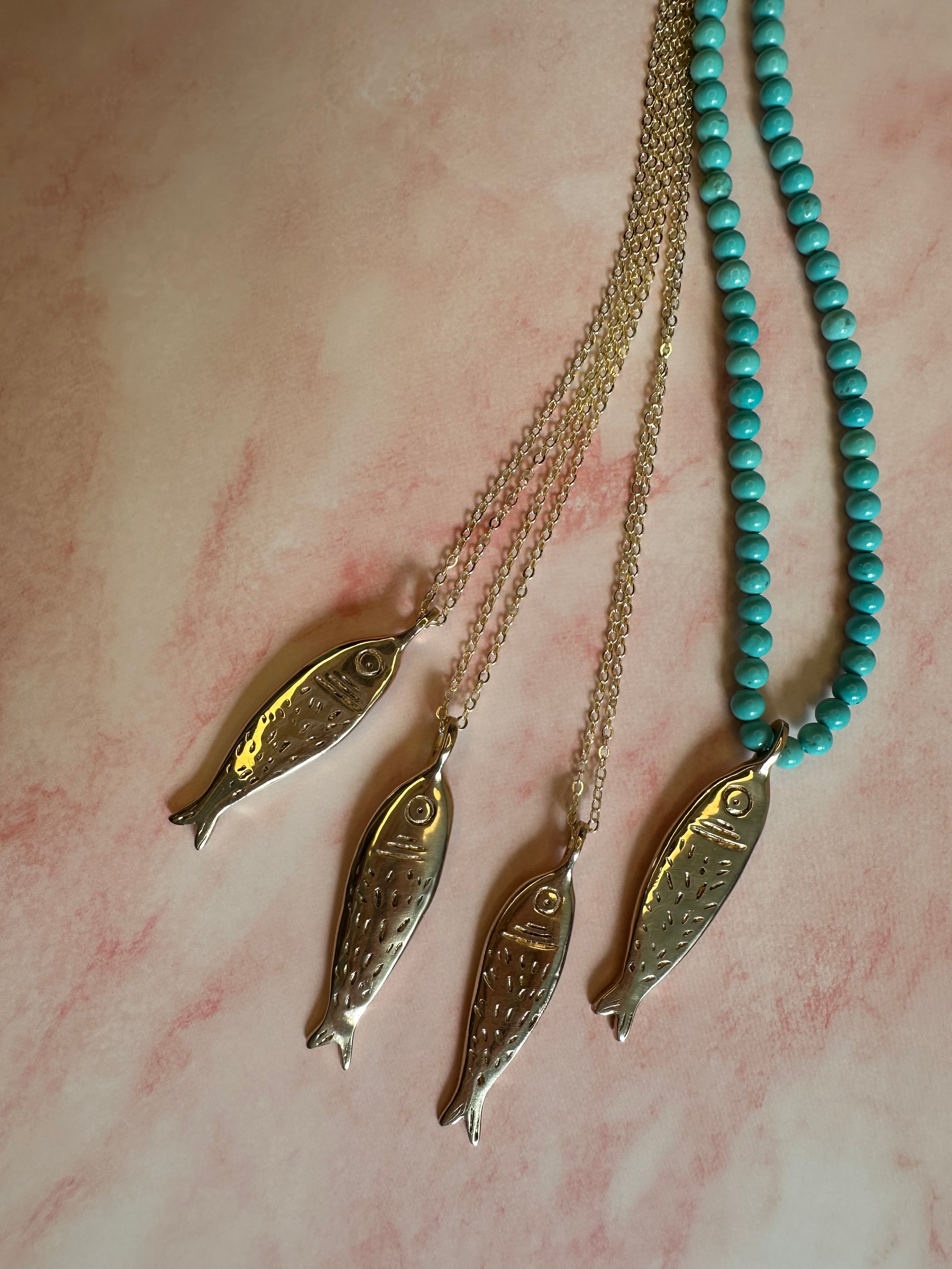 Sardine turquoise necklace