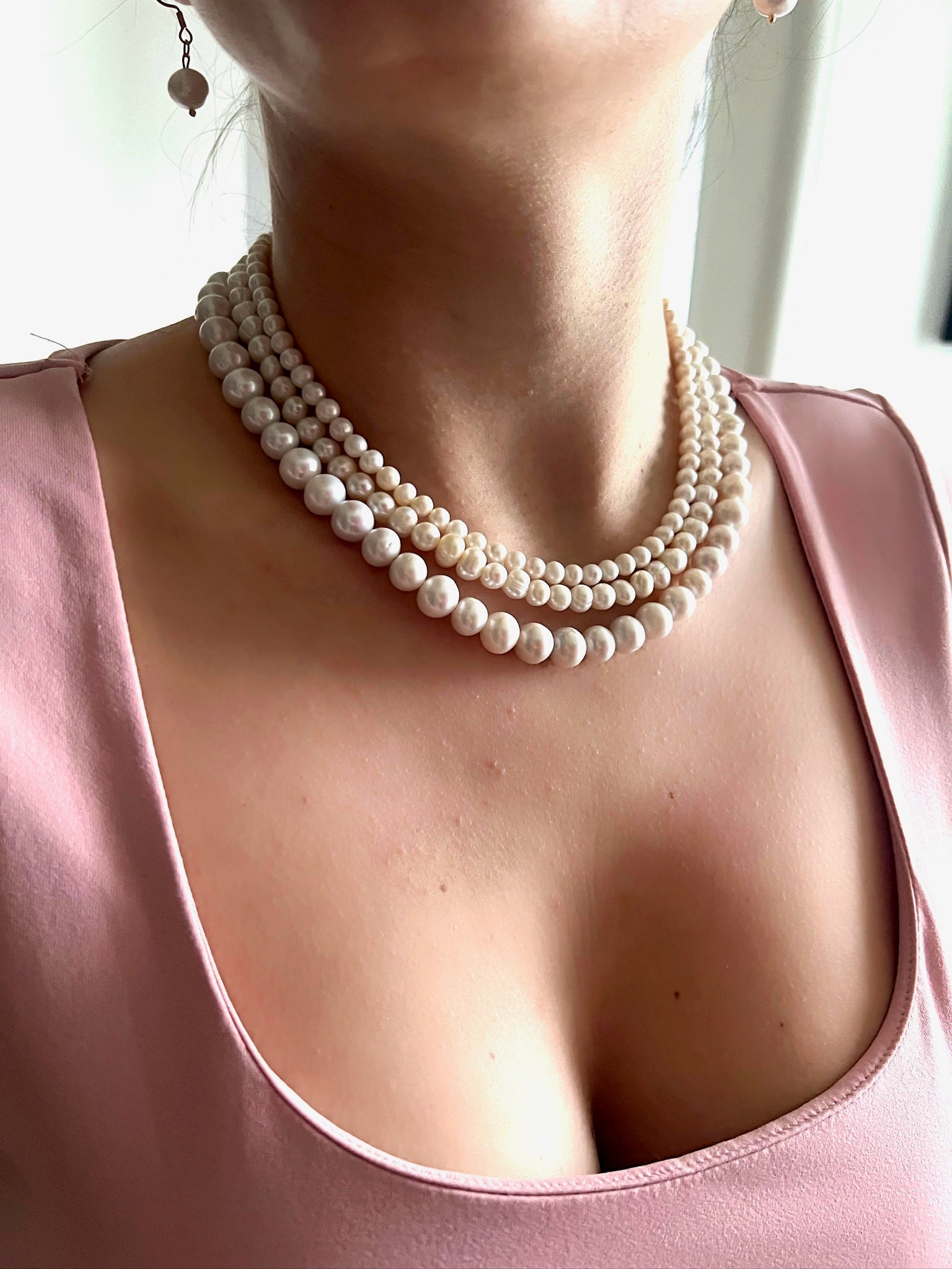 Triple Pearl necklace
