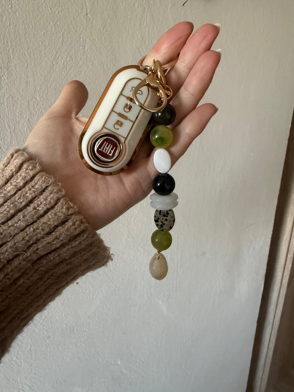 Olive bag charm