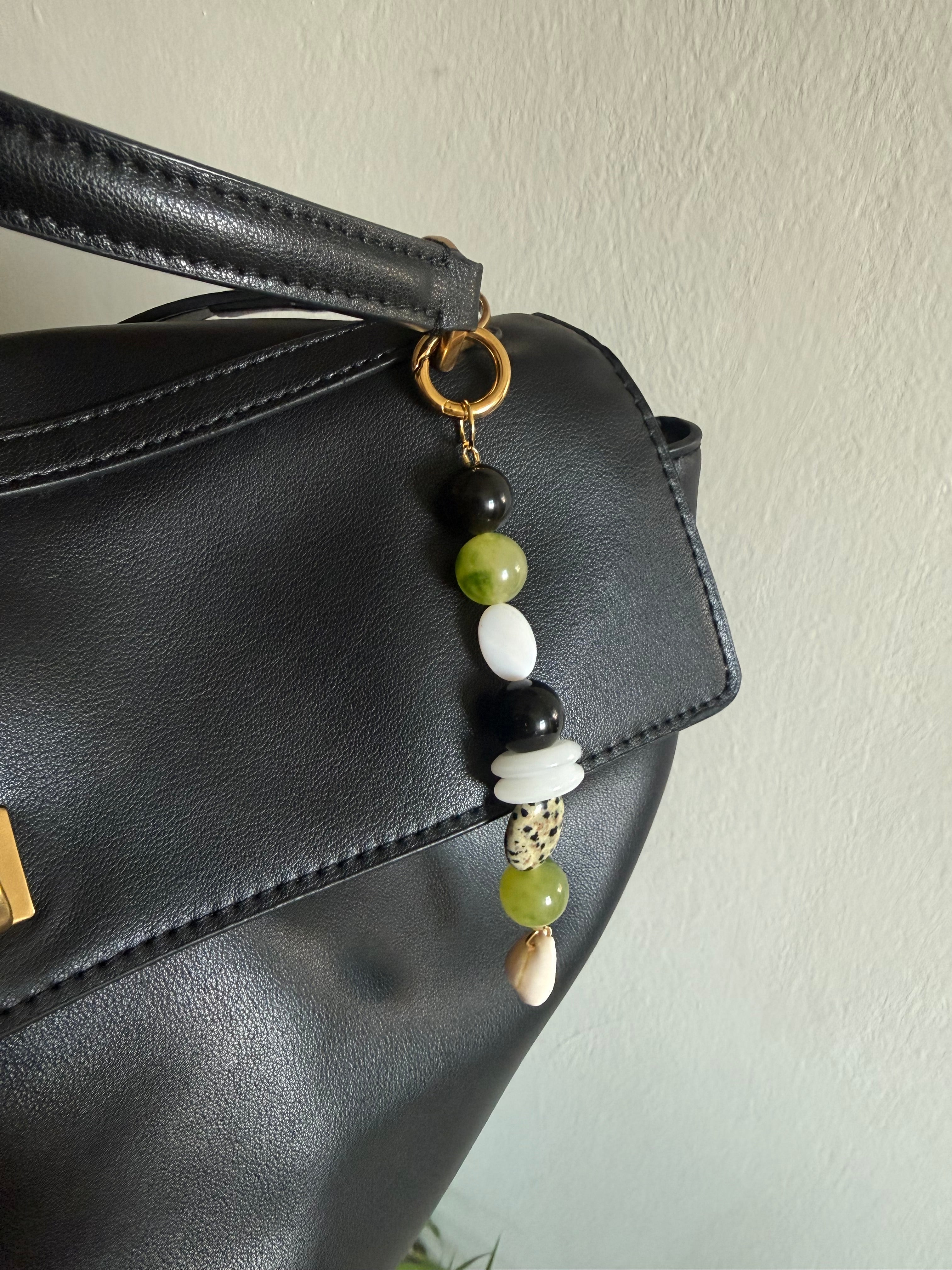 Olive bag charm