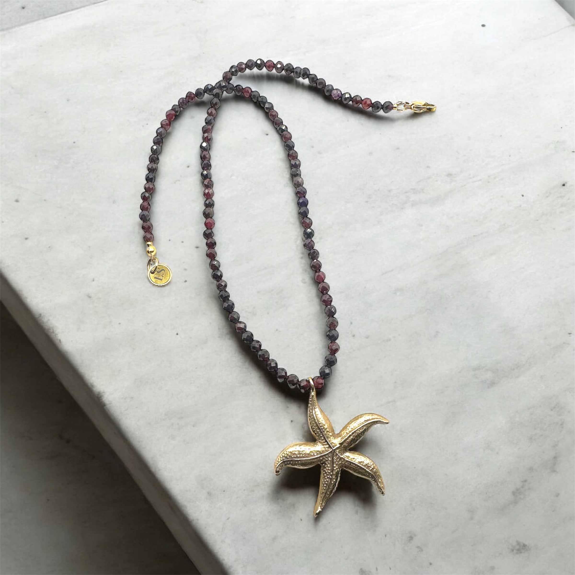 Astera Garnet necklace