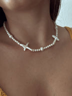 Coral Pearl Necklace