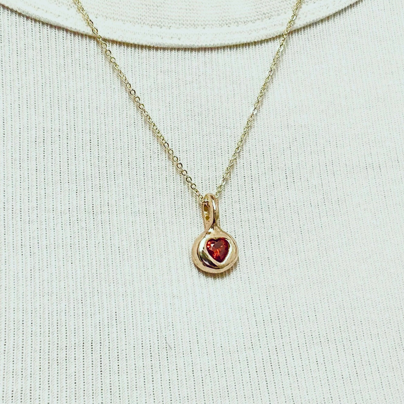Red heart necklace