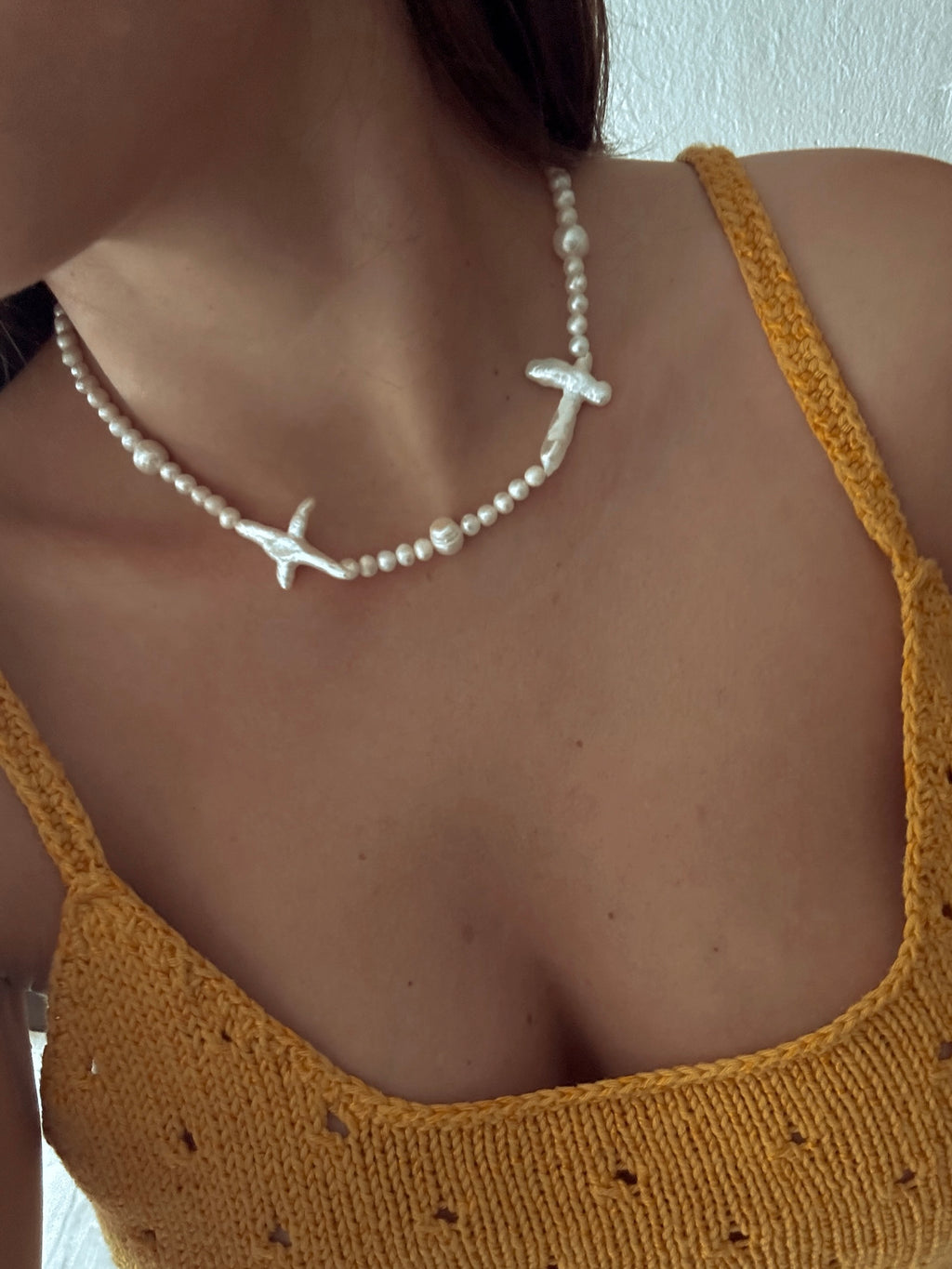 Coral Pearl necklace