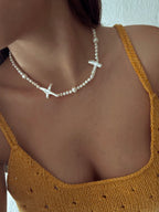 Coral Pearl Necklace