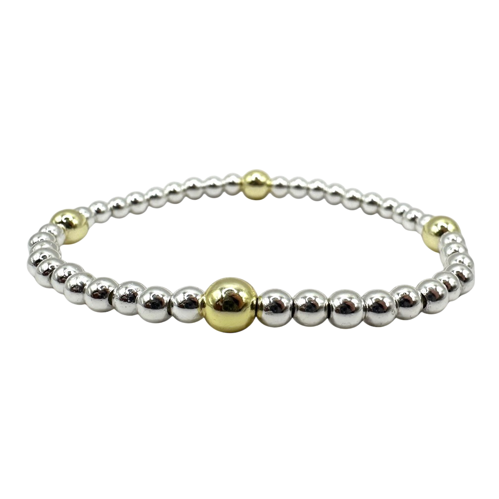Gold Pearl Mix mini bracelet