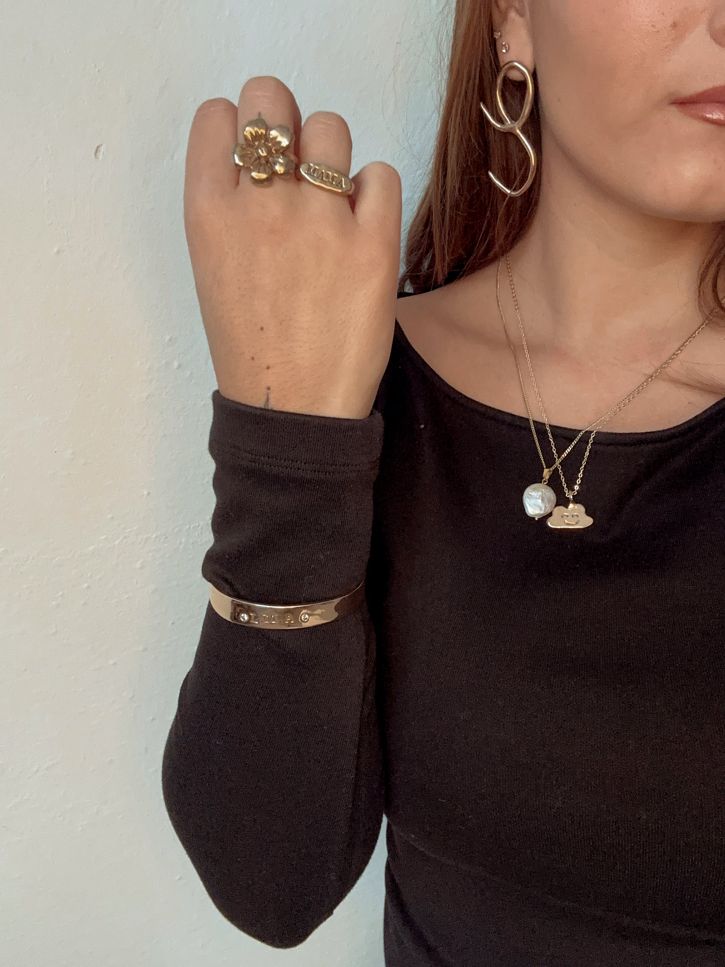 Ocean soliter baroque necklace