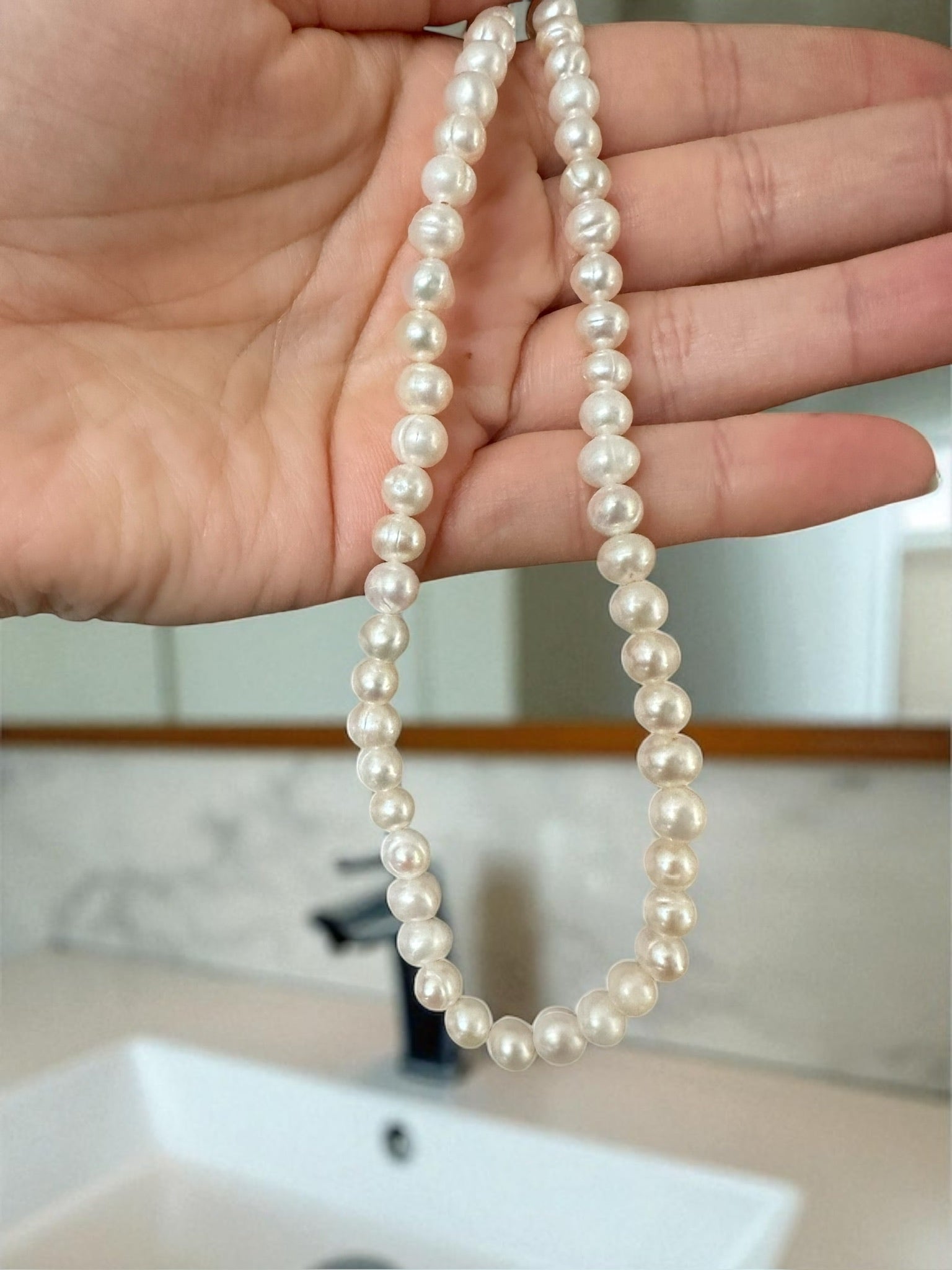 L' amour Pearl necklace 7 mm