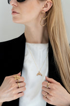 Croissant necklace