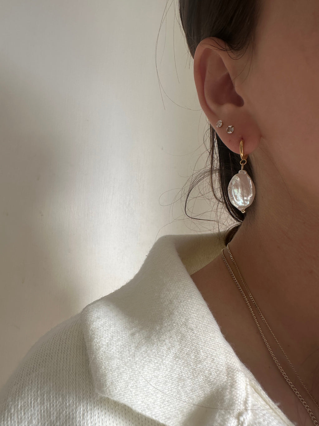 Ocean baroque earrings