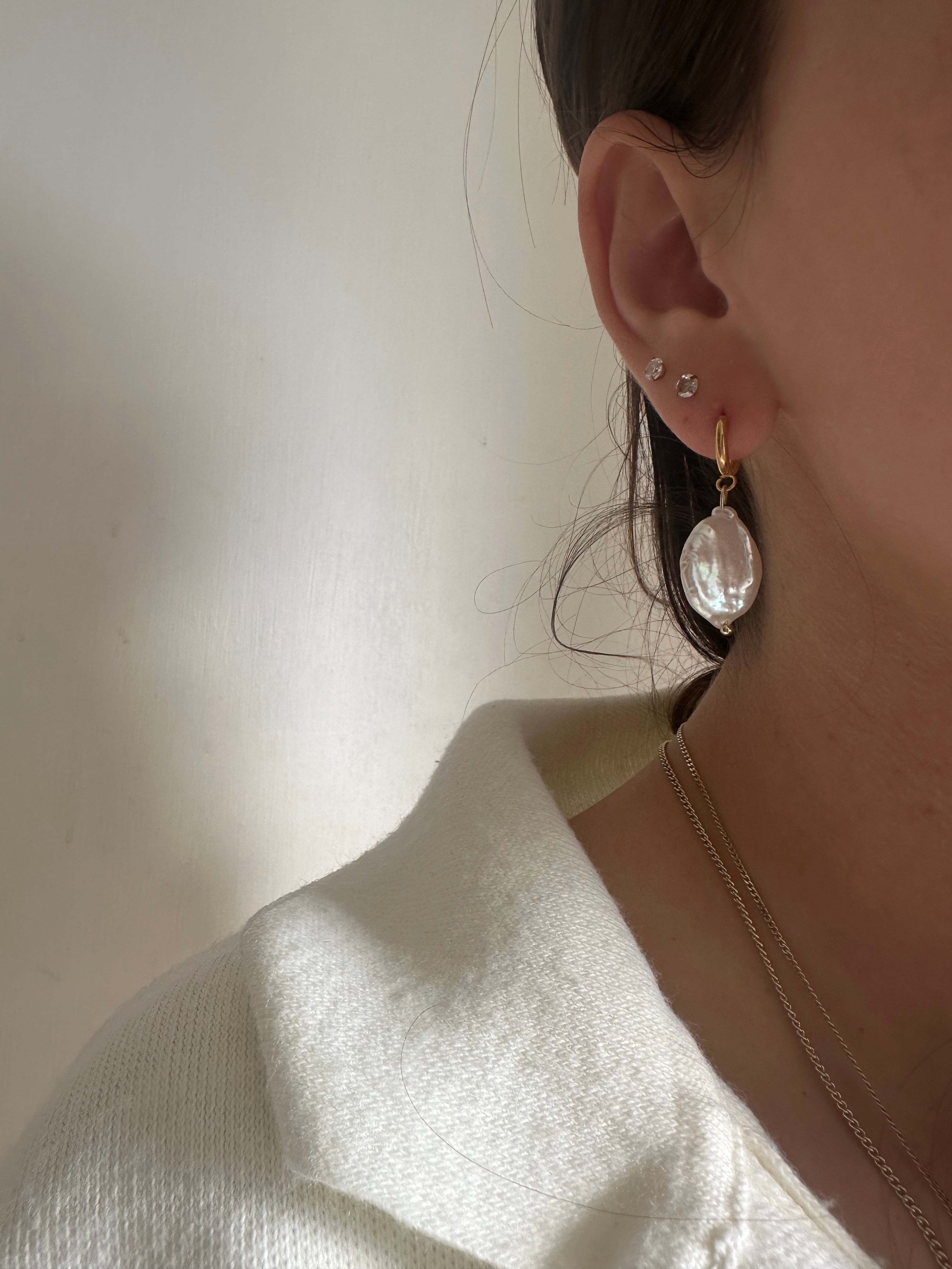 Ocean baroque earrings