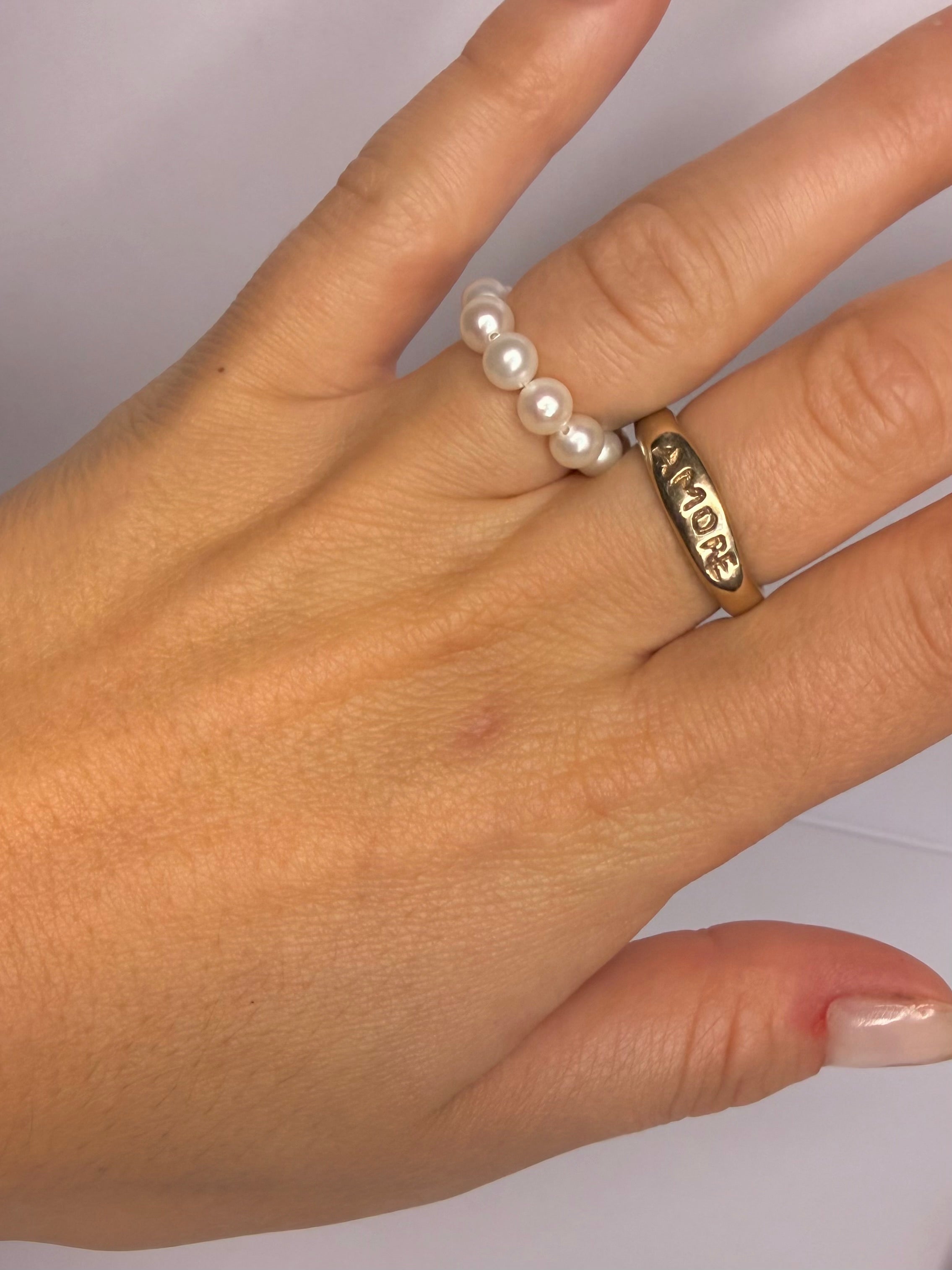 L' amour Pearl ring