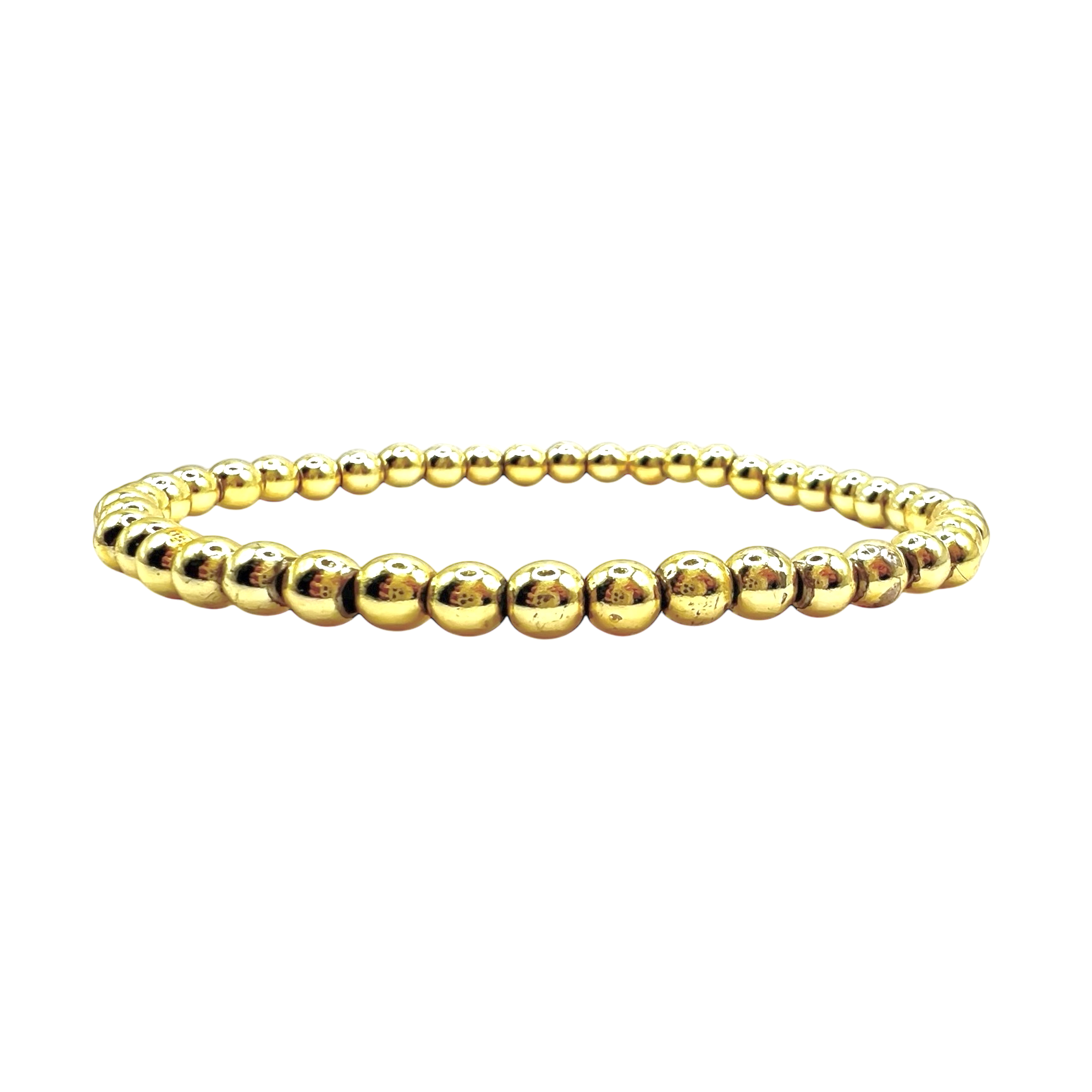 Gold Pearl bracelet 4 mm