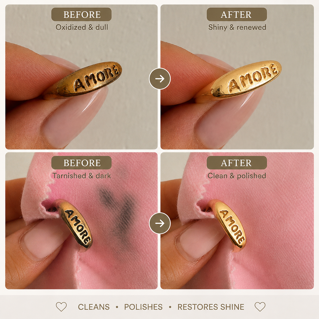 Impregnovaný lešticí ubrousek na bronzové šperky