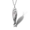 Sardine silver necklace