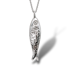 Sardine silver necklace