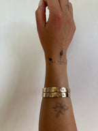 Gold bangle bracelet custom