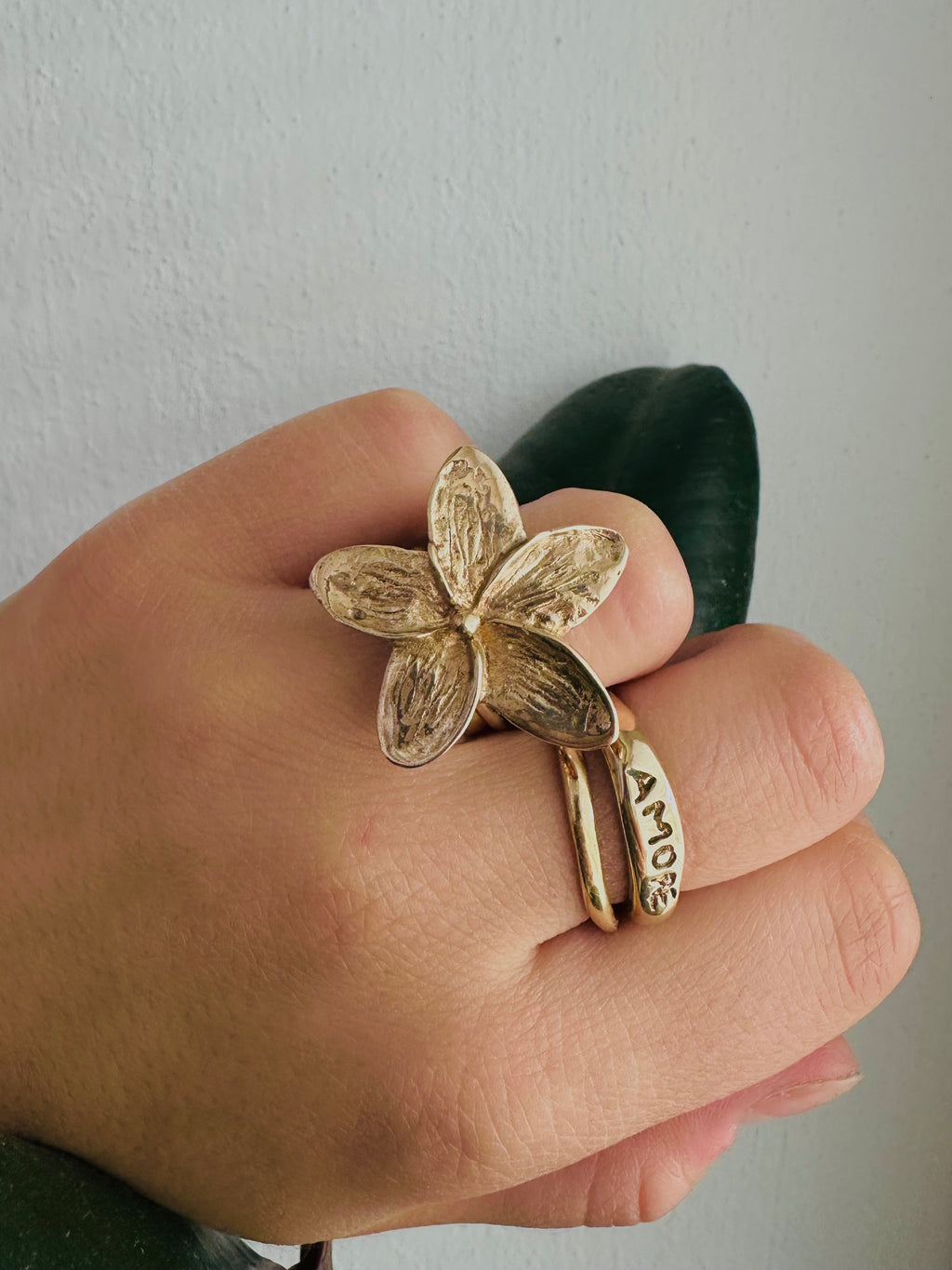 Plumeria ring