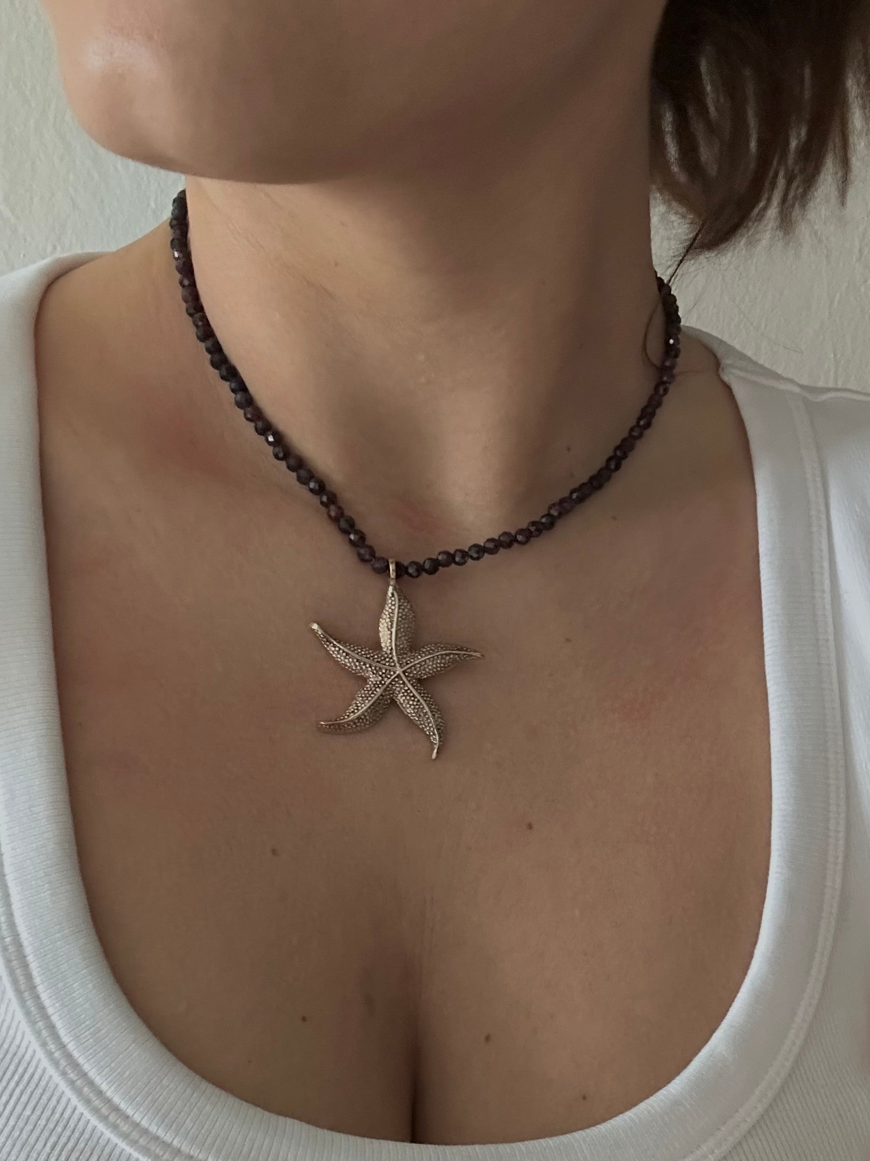 Astera Garnet necklace