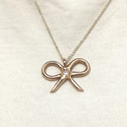 Big Bow pink necklace