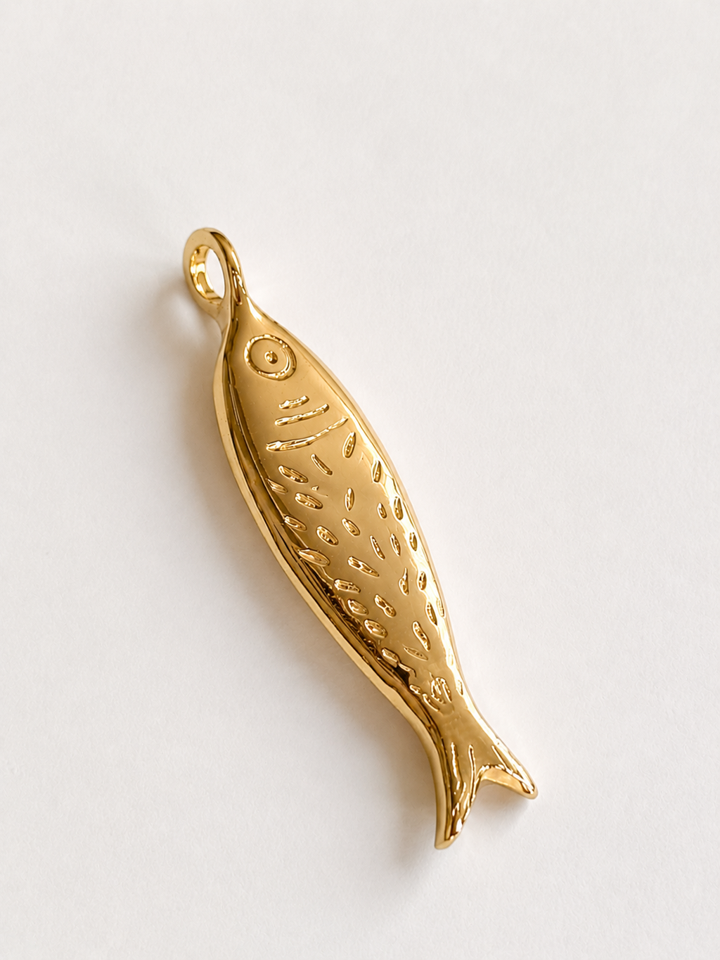 Sardine necklace gold