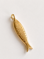 Sardine necklace gold