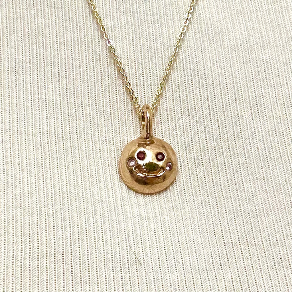 Smiley Face charm necklace