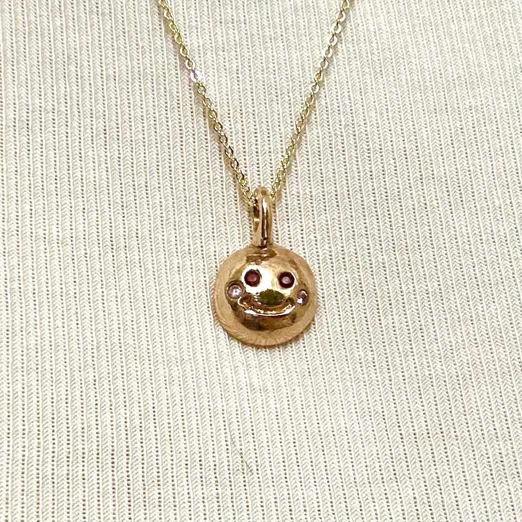 Smiley Face charm necklace