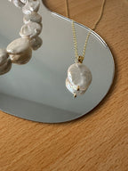 Ocean soliter baroque necklace