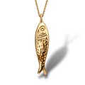 Sardine necklace gold