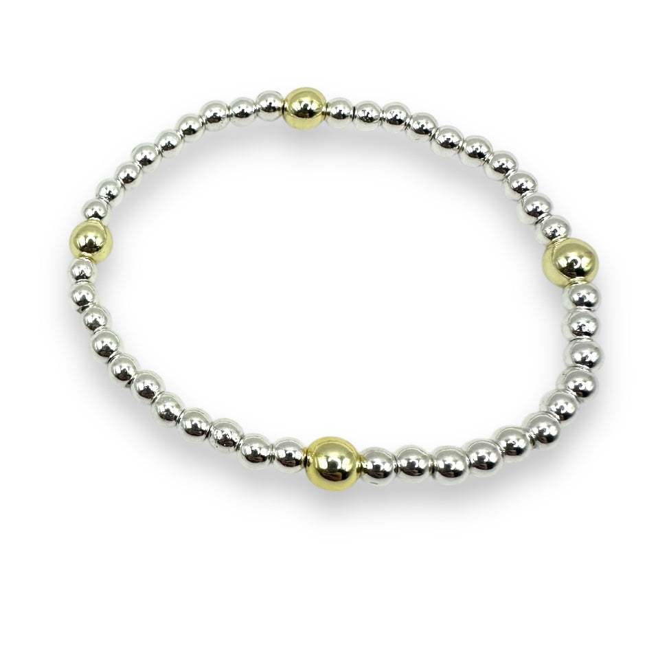 Gold Pearl Mix mini bracelet