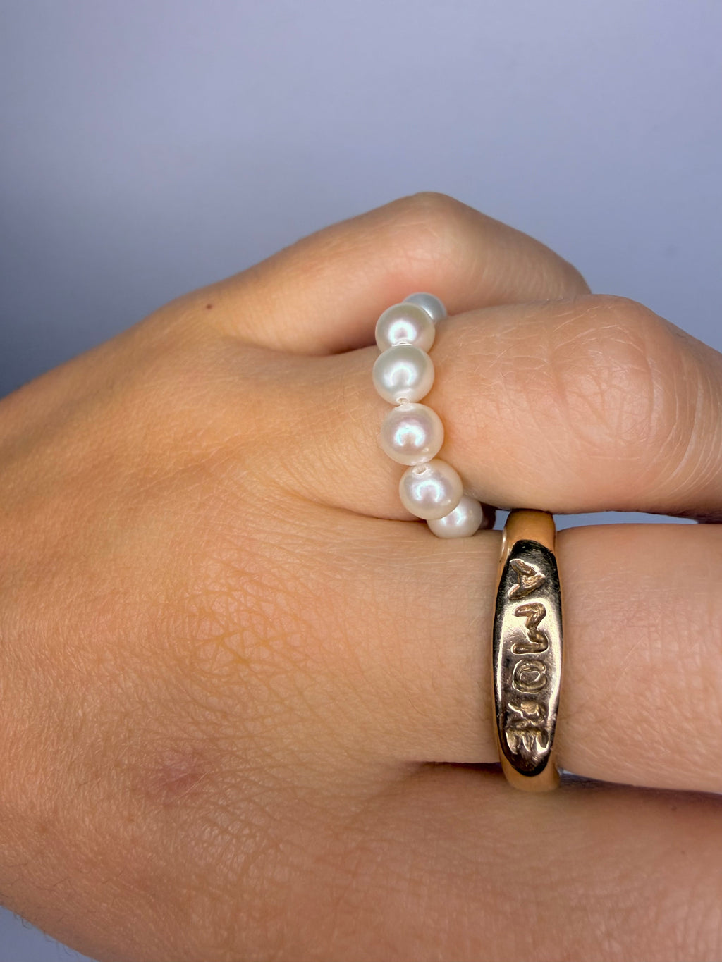 L' amour Pearl ring