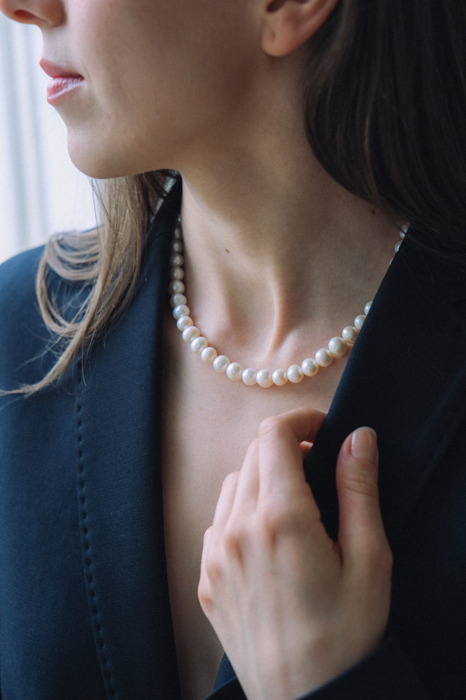 L' amour Pearl necklace 9 mm