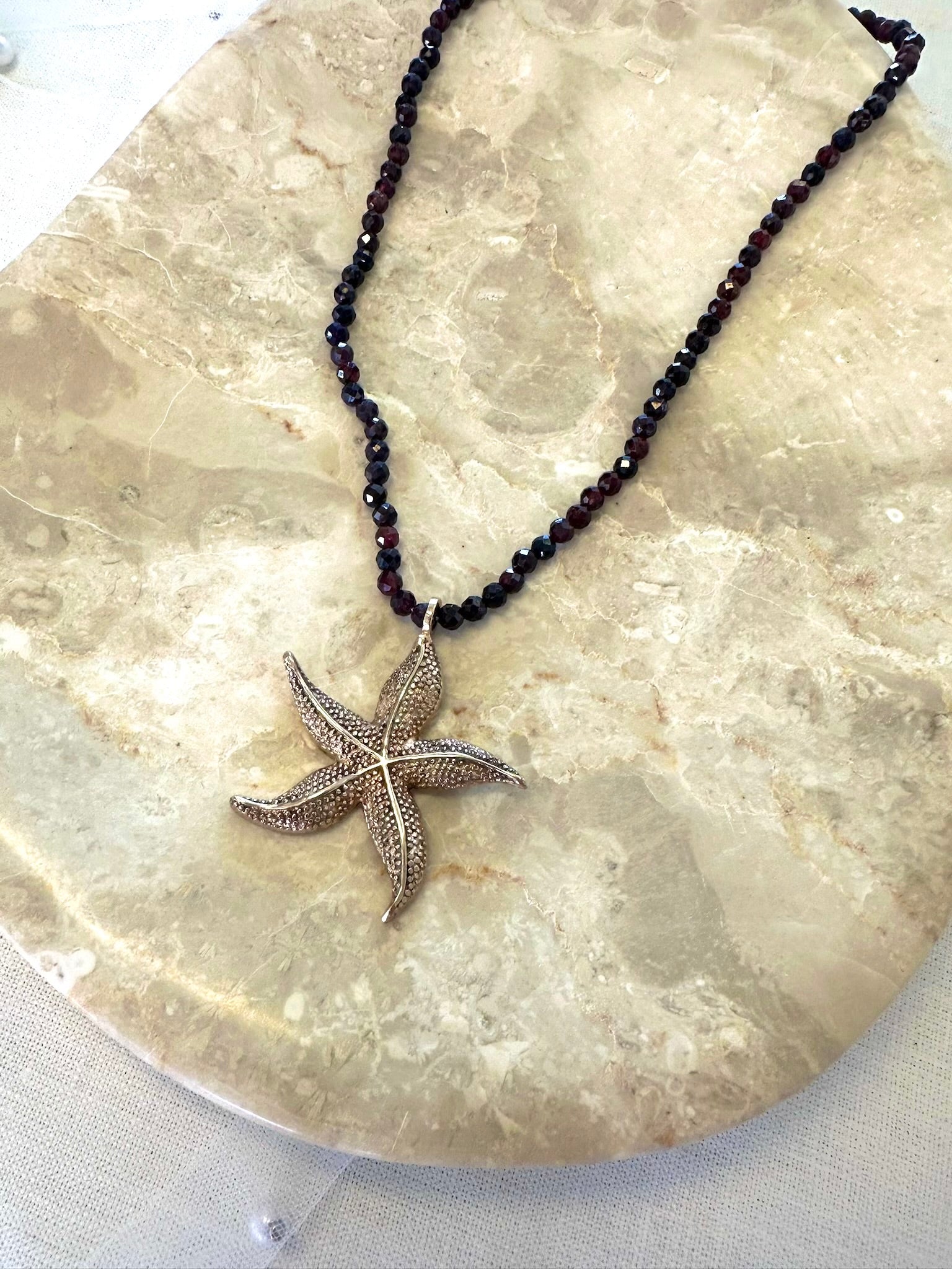 Astera Garnet necklace