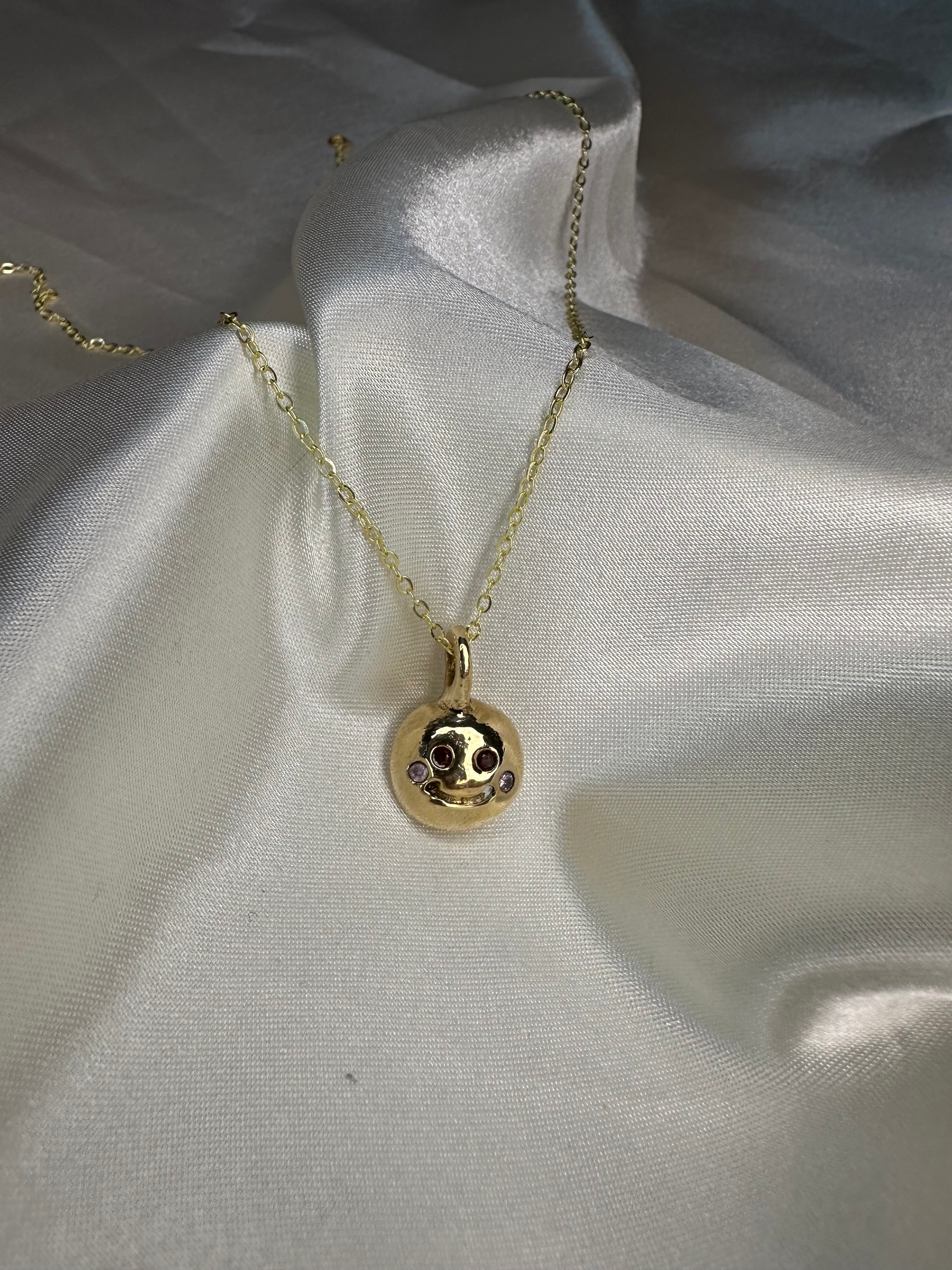 Smiley Face charm necklace