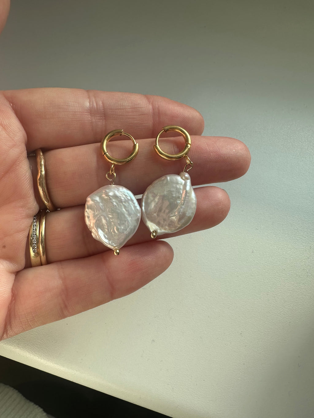 Ocean baroque earrings