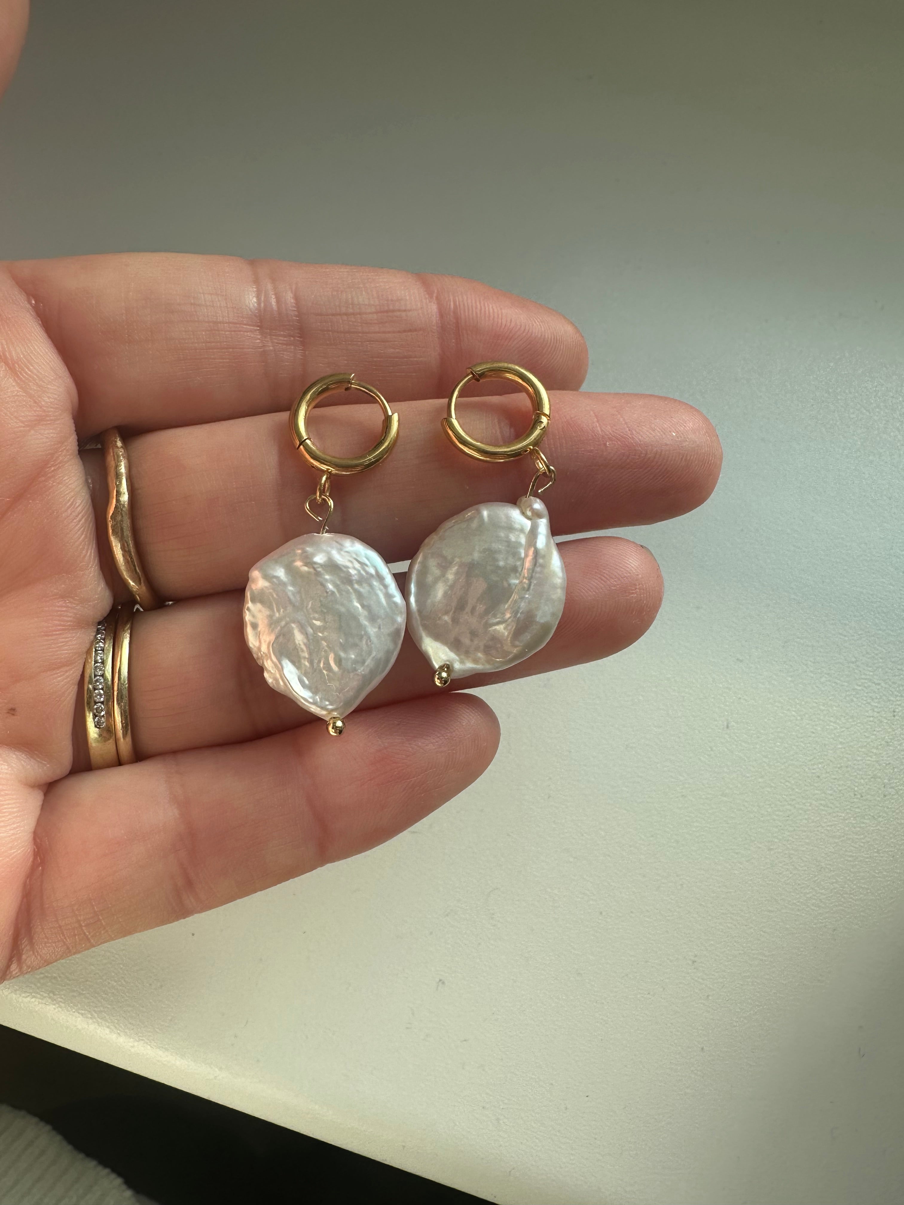 Ocean baroque earrings