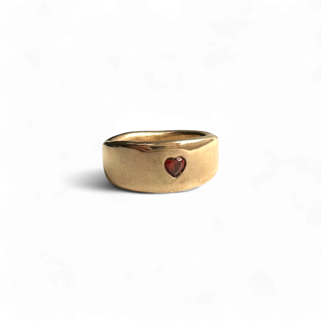 Red heart ring