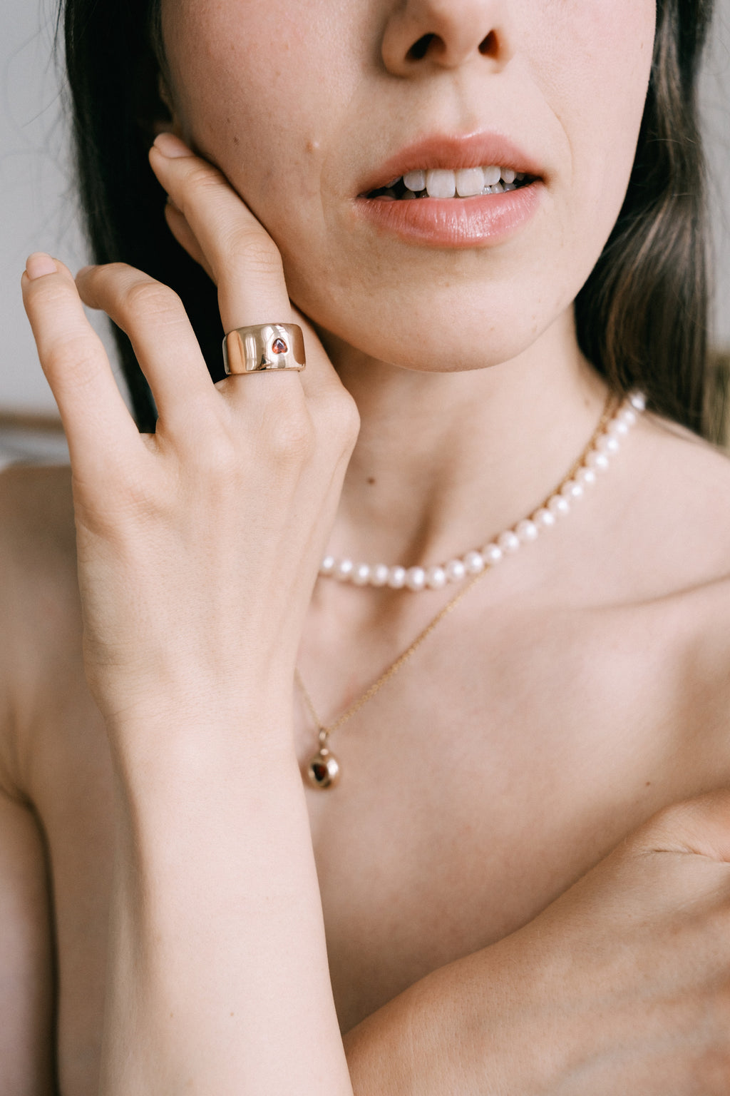 Red heart ring