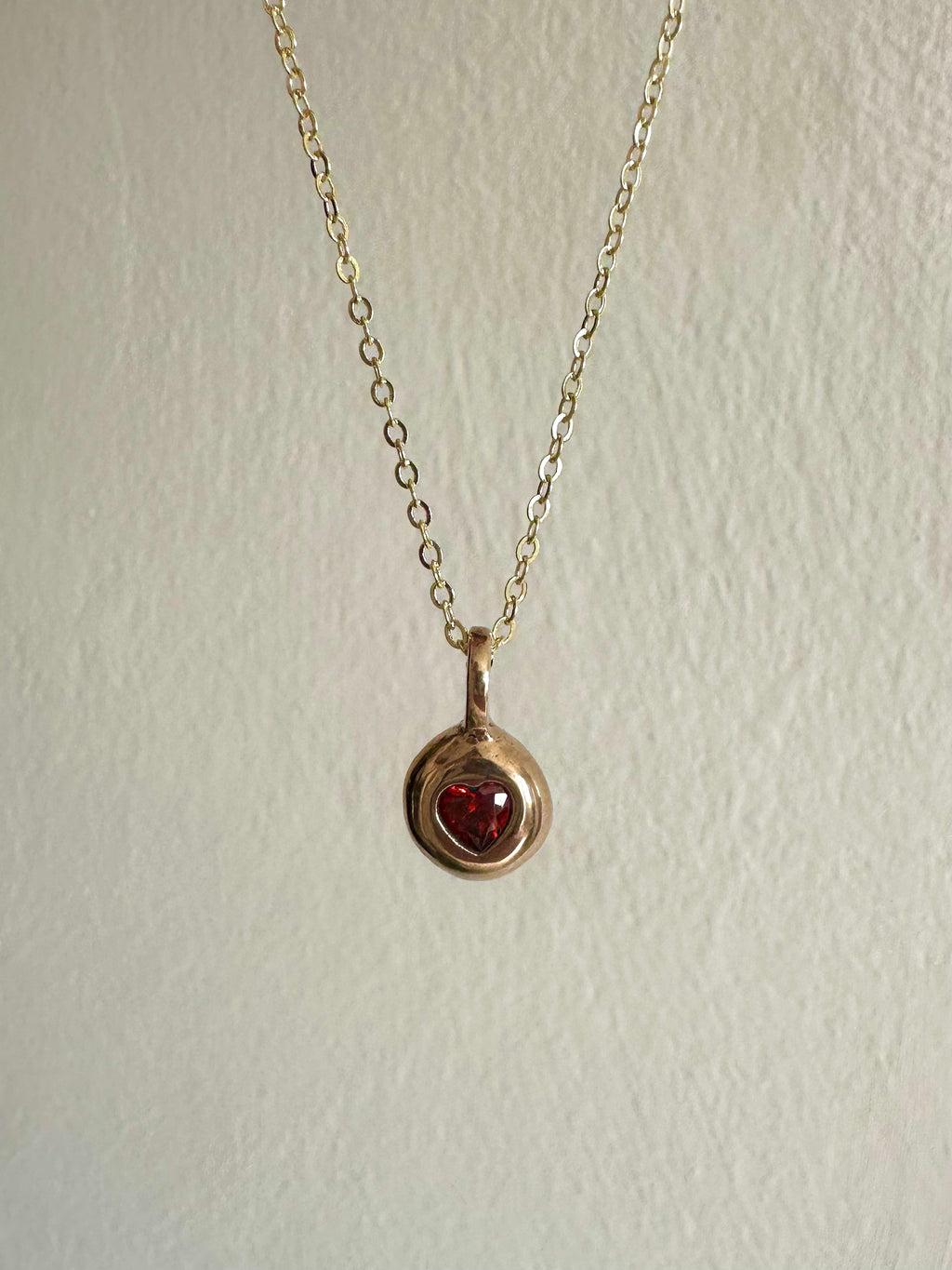 Red heart necklace