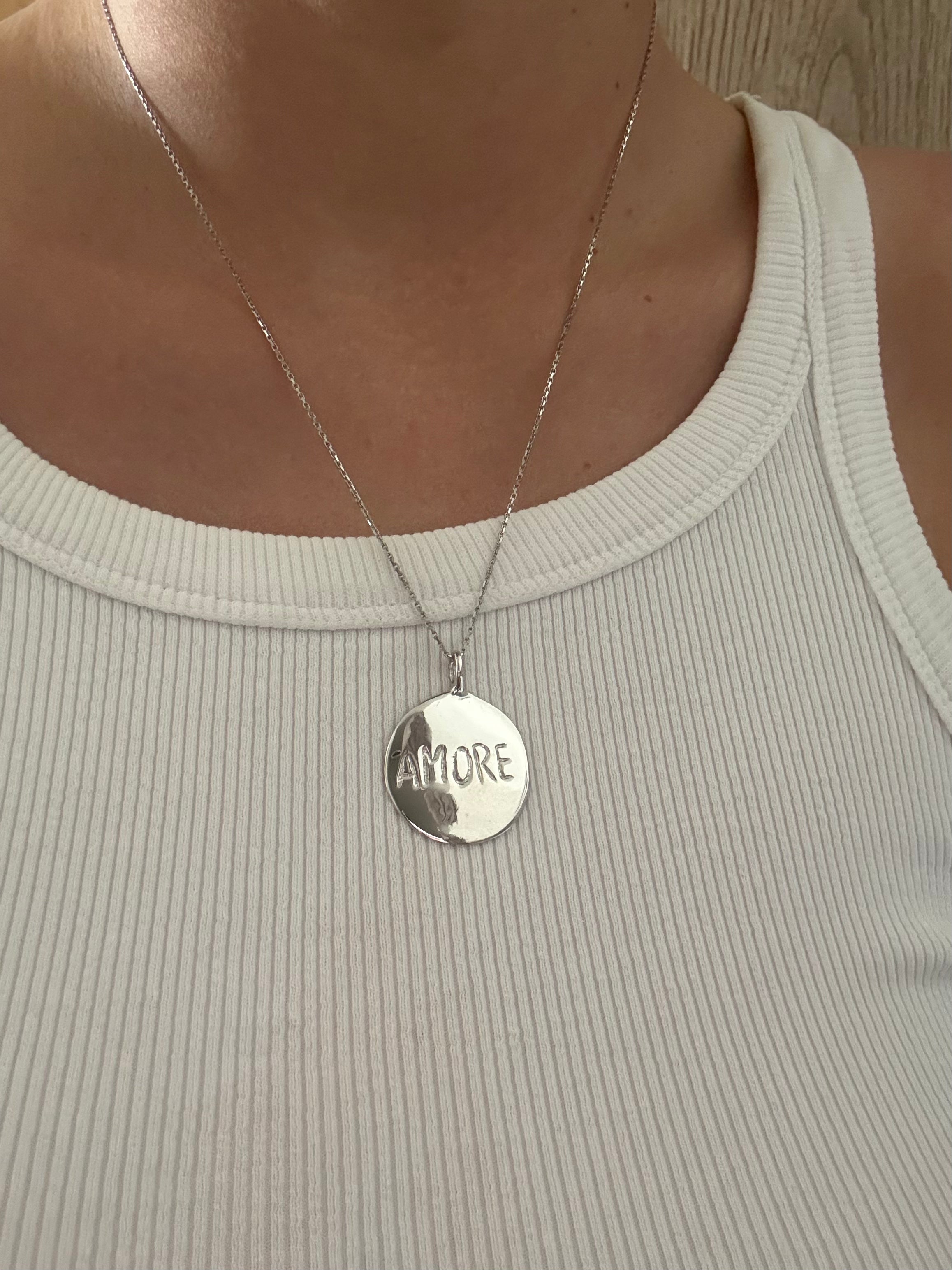 Amore necklace silver