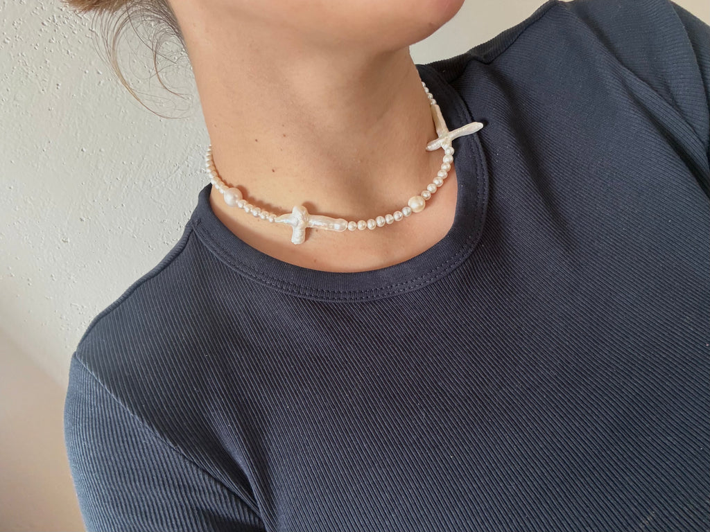 Coral Pearl Necklace