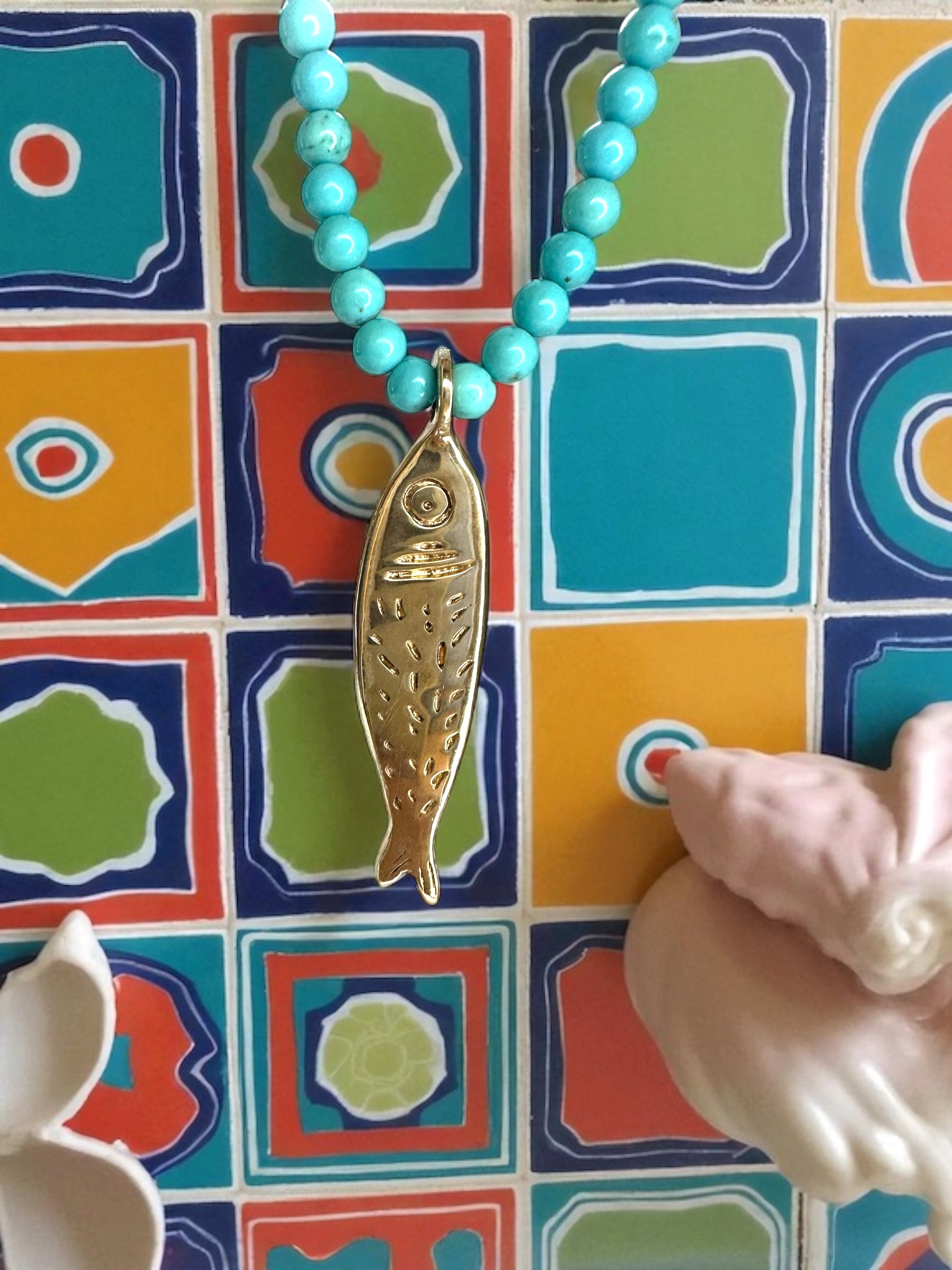 Sardine turquoise necklace