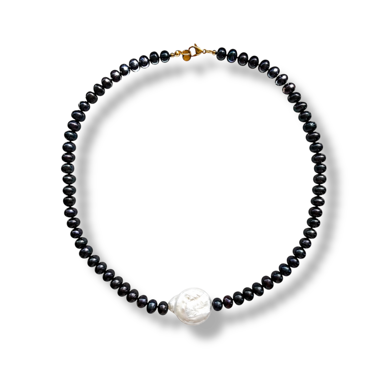 Black Baroque Pearl necklace