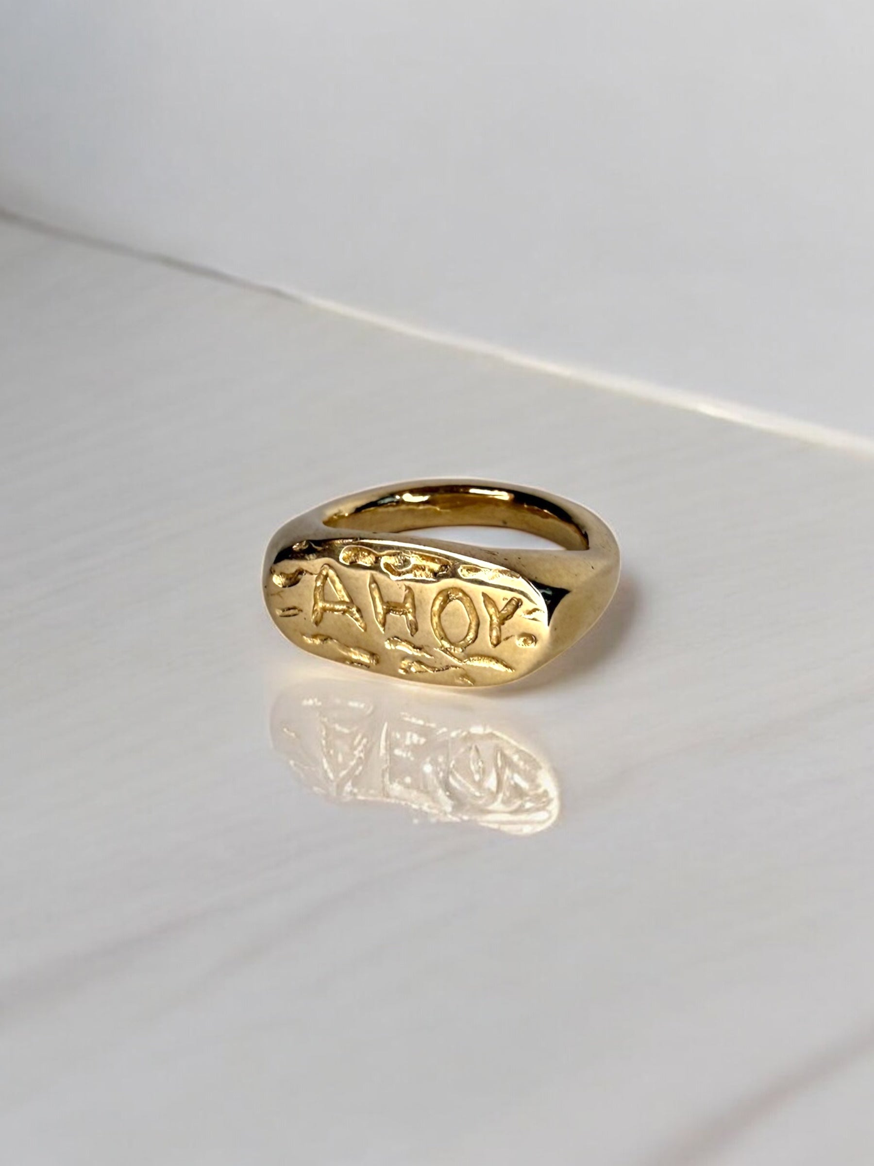 AHOY fisherman ring