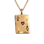 Ace card necklace