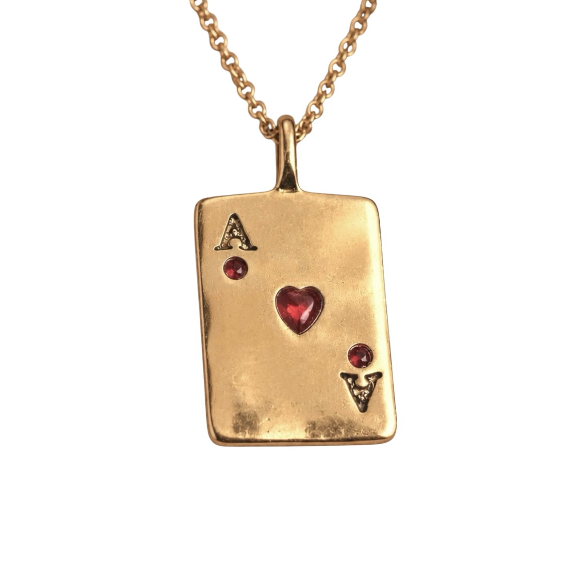 Ace card necklace